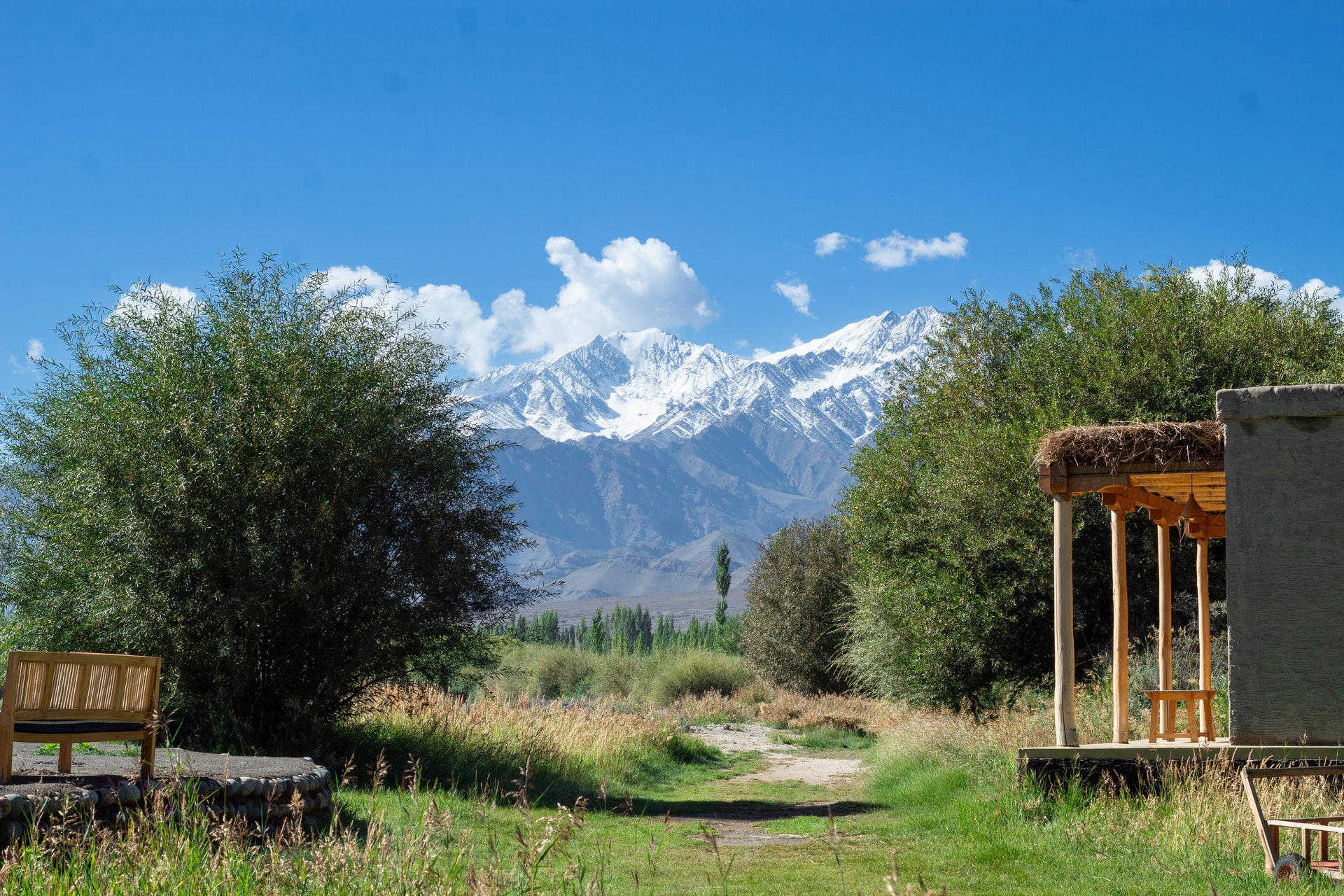 Matho Peak in the Background of a Room